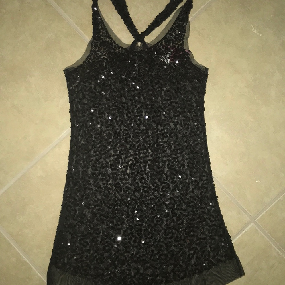 Black sequence shirt
